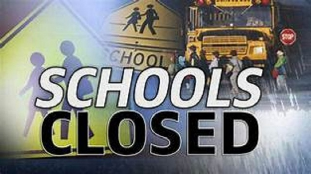 Schools closed on Monday (3) due to inclement weather