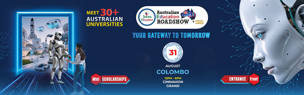 Last Day to Meet Top Australian Universities at Jeewa Australian Education Roadshow 2025 – Cinnamon Grand, Colombo