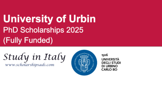 Fully Funded PhD Scholarships 2025 – University of Urbin in Italy