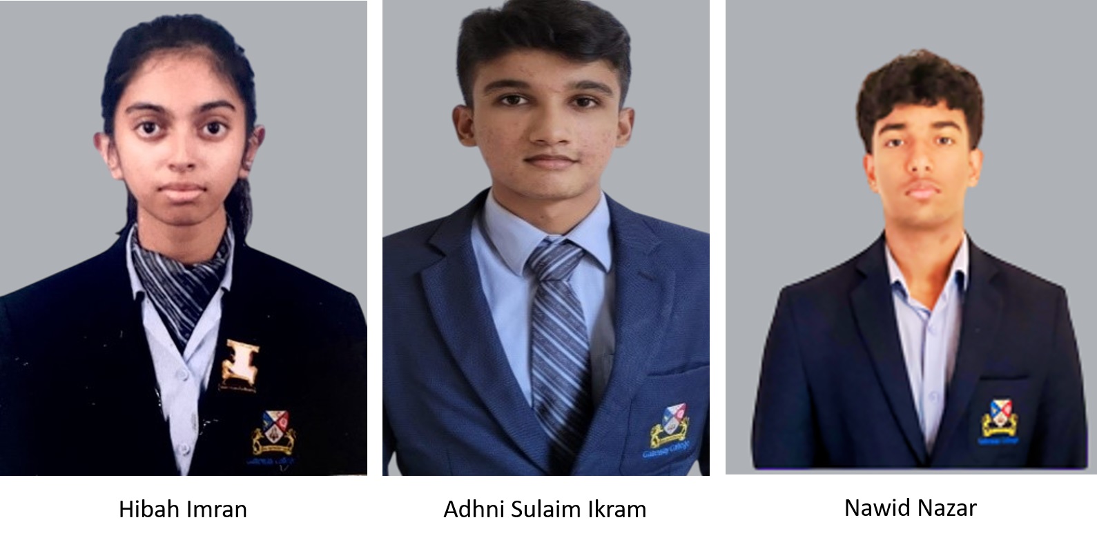 Three Gateway College Dehiwala Students Selected to represent Sri Lanka at the International Economics Olympiad 2025