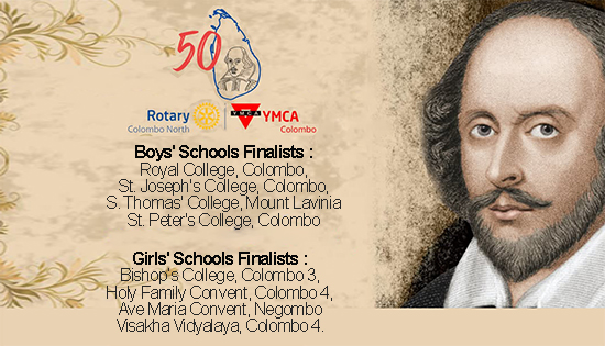 Shakespeare Legacy Continues: The Finals of the 50th All-Island Inter-School Shakespeare Drama Competition