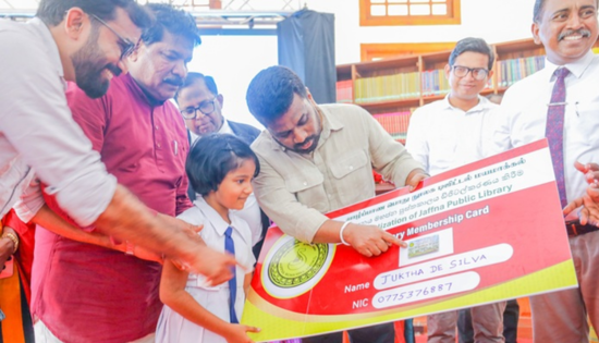 President launches Jaffna E-Library Programme