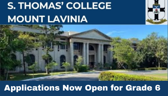 Applications Open for Grade 6 Admissions – S. Thomas College, Mount Lavinia (2026)