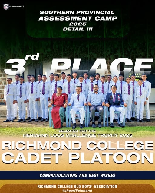 Richmond College Cadet Platoon Won 3rd Place at Southern Provincial Assessment Camp 2025