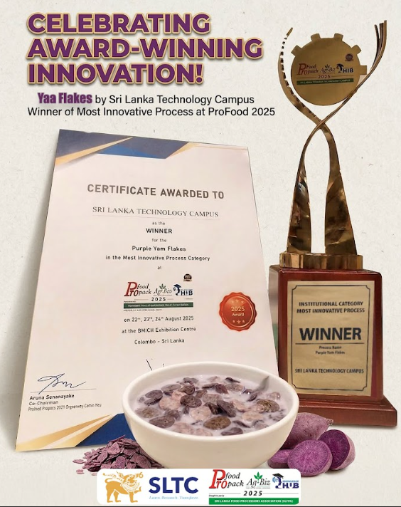 SLTC Students Win First Place for Most Innovative Process-Institutional category at ProFood ProPack AgBiz International Exhibition 2025