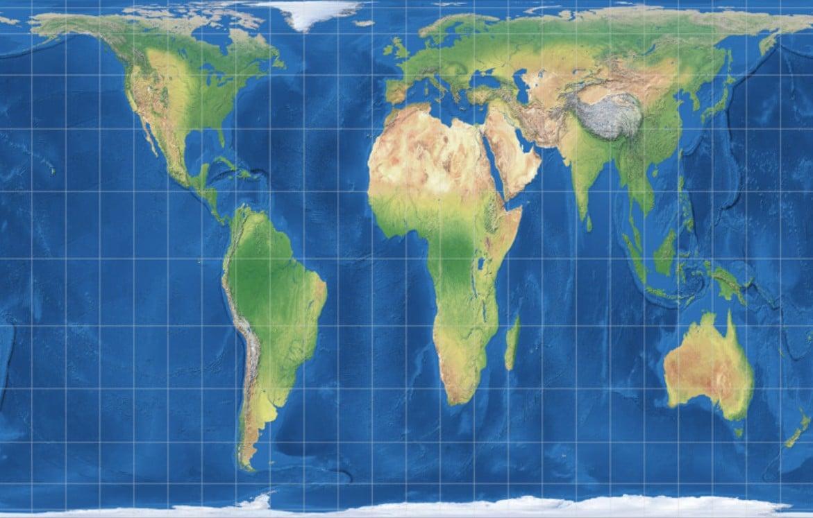 The world on a flat page